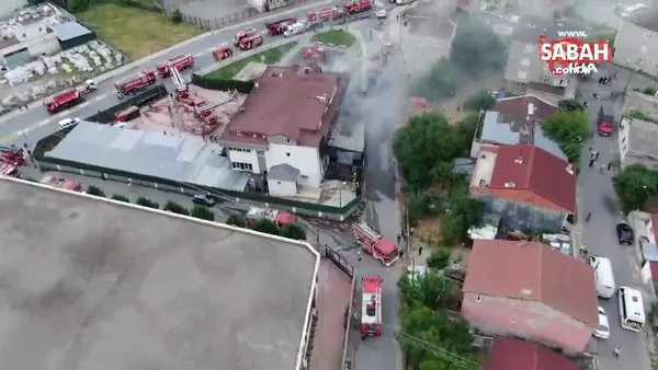 Sultanbeyli’de mobilya fabrikasındaki yangın kontrol altına alındı