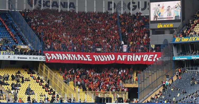 Galatasaraylı taraftarlardan Afrin’e selam!