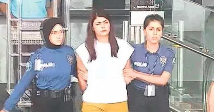 Kadın terörist havalimanında yakalandı