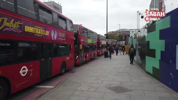 Londra’daki grev metro ulaşımını felç etti | Video