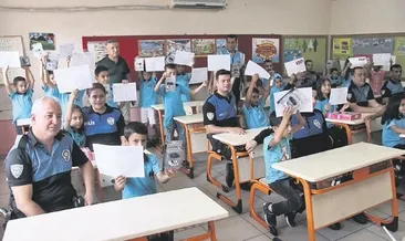 Polisten çocuklara karne sürprızı