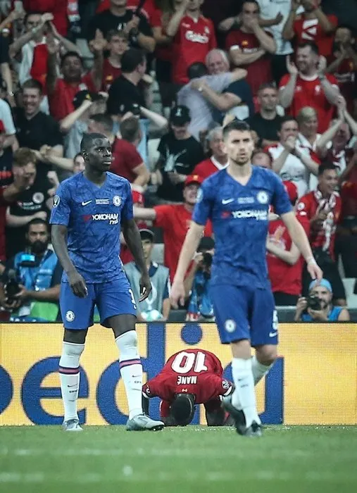 İşte Liverpool ve Chelsea arasında oynanan Süper Kupa finalinden kareler