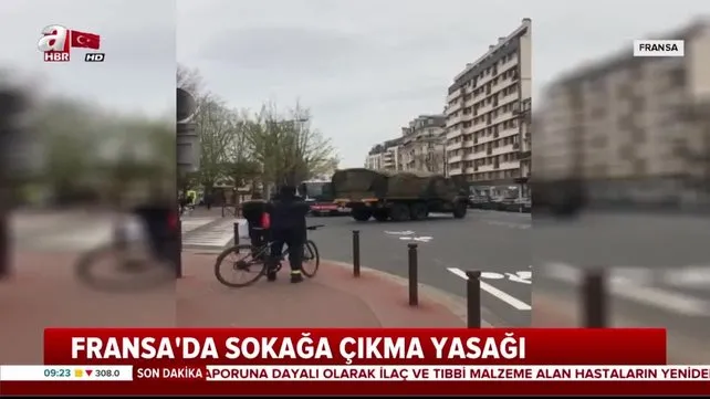 Fransız Ordusu'ndan halka corona virüsü şoku! Parisliler gözlerine inanamadı | Video