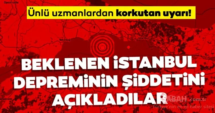 Yerli ve yabancı uzmanlardan son dakika İstanbul depremi açıklaması! Beklenen depremin şiddetini açıkladılar