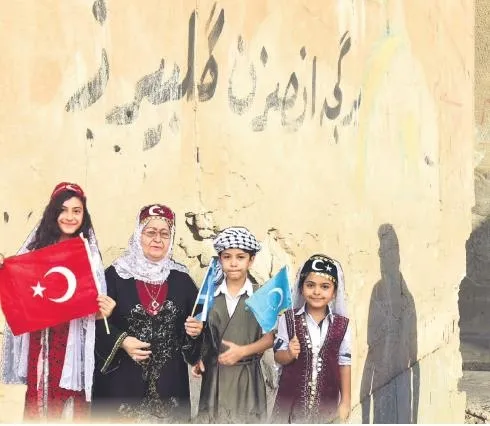 Erdoğan’ın sözleri Kerkük duvarlarında - 1