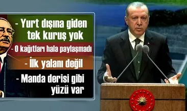 Cumhurbaşkanı Erdoğan’dan Kılıçdaroğlu’nun iftiralarına çok sert yanıt
