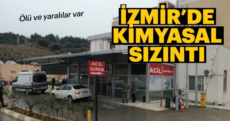 İzmir’de kimyasal sızıntı alarmı
