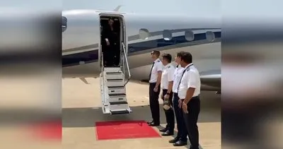 Özel uçakla Brezilya’ya giden Nusret’e kırmızı halı ve özel törenle karşılama | Video