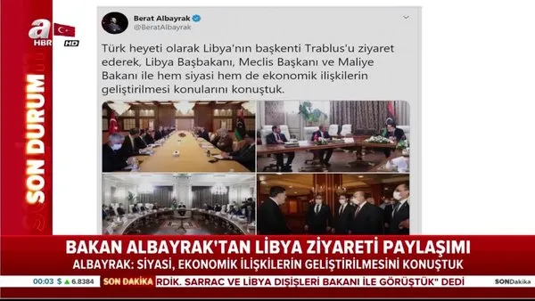 Bakan Albayrak'tan Libya açıklaması | Video