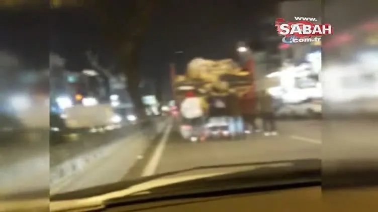 Patenli gençlerin tehlikeli yolcuğu kamerada