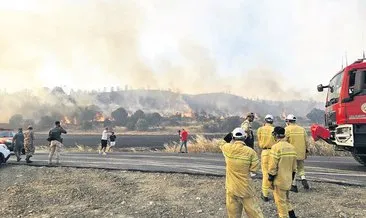 Anız yakarken ormanı ateşe verdiler #canakkale