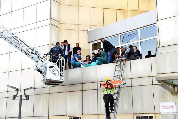 Taksim EÄitim ve AraÅtırma Hastanesi'nde yangın