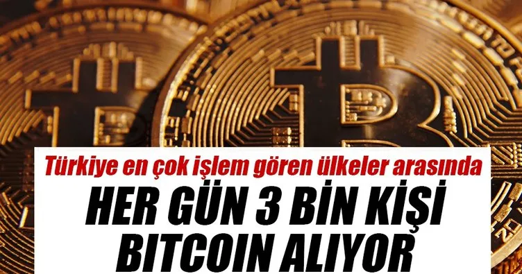 Her gün 3 bin kişi bitcoin alıyor