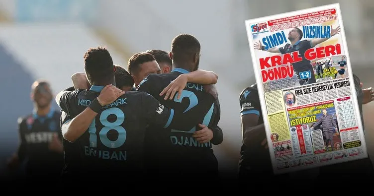 Yerel gazetelerden Trabzonspor’a övgü! Kasket ruhu asla pes etmez