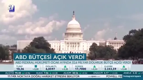 ABD bütçesi açık verdi