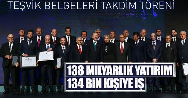 138 milyarlık yatırım 134 bin kişiye iş