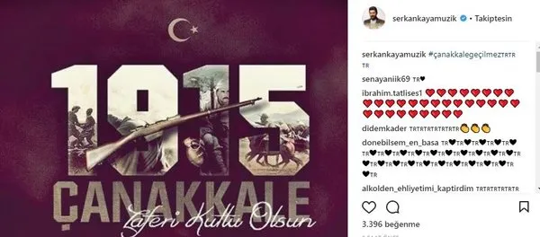 Ünlü isimlerin Instagram paylaşımları (18.03.2018)