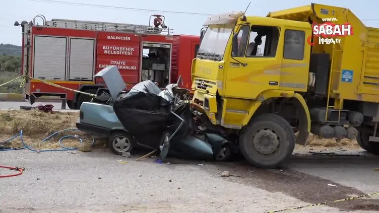 Balıkesir İzmir yolunda trafik kazası: 3 ölü, 1 yaralı