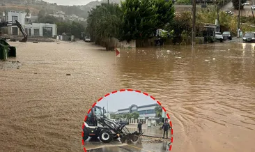 Bodrum’da sağanak kabusu! İstinat duvarı çöktü, iş yerlerini su bastı: O anlar kamerada
