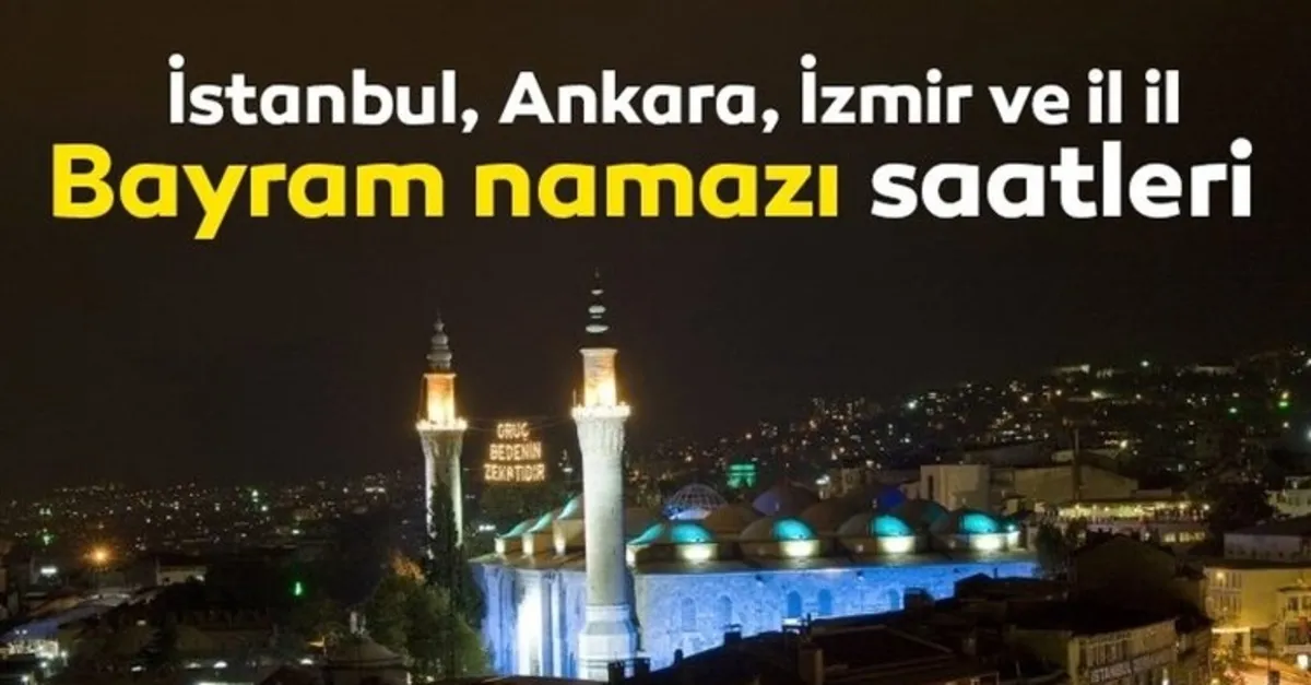 ramazan bayram namazi saat sacta