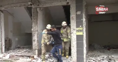 Güngören’de 5 katlı bir binanın çatısı çöktü: 1 yaralı | Video