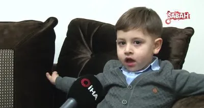 İstiklal Marşı’nın 10 kıtasını birden ezberleyen 3 yaşındaki Ahmet Eren Yalçın, büyüyünce polis olmak istiyor!