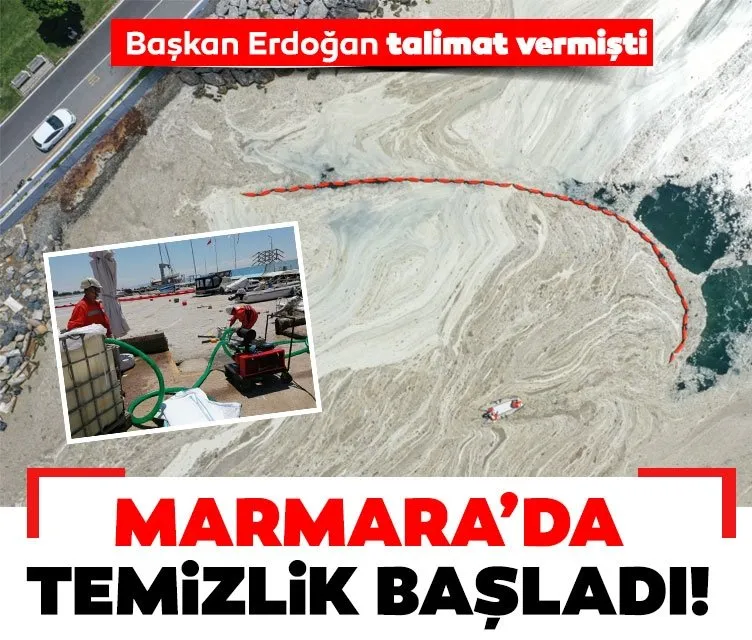 Başkan Erdoğan talimat vermişti! Marmara Denizi’nde müsilaj temizliği...