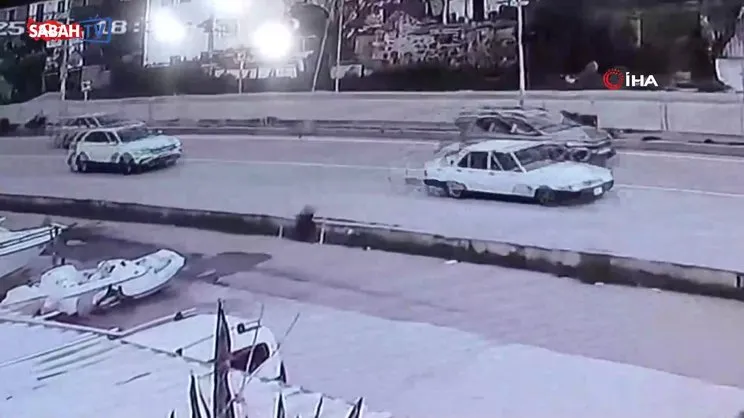 Köpeğin havlamasına irkildi, çöp kamyonunun altında kaldı! O anlar kamerada | Video