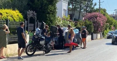 Alkollü olduğu öne sürülen kadın sürücü bahçe duvarına çarparak durabildi #balikesir