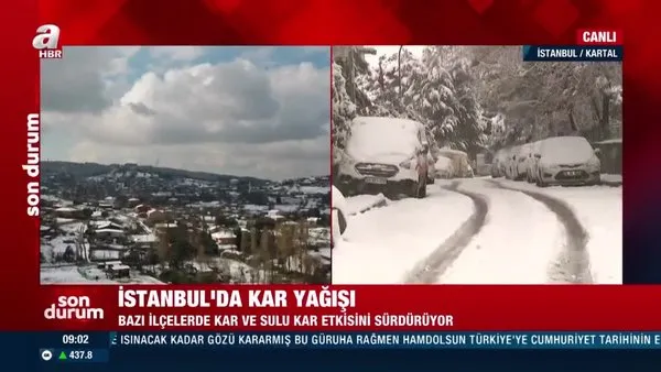 istanbul da kar yagisi etkili oluyor bu araclar karin altinda kayboldu video videosunu izle son dakika haberleri