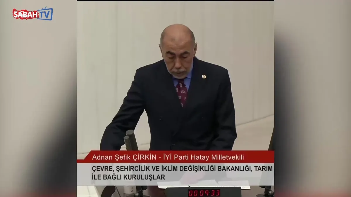 İYİ Parti’li Çirkin’den TBMM’de Hatay teşekkürü! videosunu izle İYİ Parti’li Çirkin’den TBMM’de Hatay teşekkürü! videosunu izle