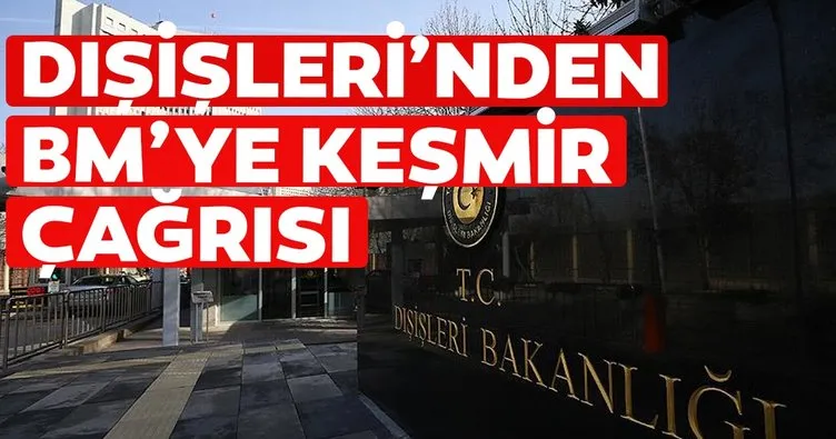 Türkiye'den BM'ye Keşmir çağrısı