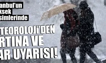 Meteoroloji’den son dakika İstanbul hava durumu uyarısı! İstanbul’da kar yağışı başlıyor!