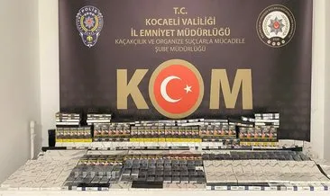 700 paket kaçak sigara ele geçirildi #kocaeli