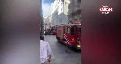 İstiklal Caddesi’nde giyim mağazasının teras katında yangın çıktı
