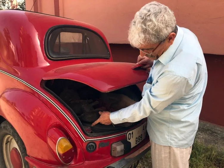 67 yaşındaki adam, kendisinden büyük Topolino model aracına gözü gibi bakıyor