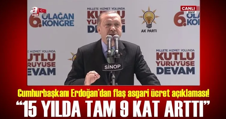 Cumhurbaşkanı Erdoğan AK Parti Sinop il kongresinde konuştu