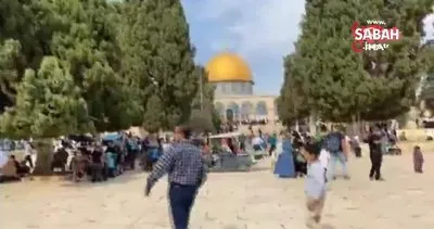 Binlerce Filistinli, Peygamberimizin doğum yıl dönümü münasebetiyle Mescidi Aksa’ya akın etti | Video