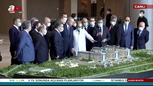 Cumhurbaşkanı Erdoğan açılış öncesi incelemelerde bulundu! İşte ilk görüntüler... | Video