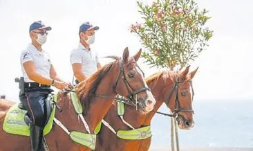 Atlı Polis ekibi Korkuteli’nde