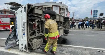 Düzce’de otobüs ile otomobilin çarpıştığı kazada 7 kişi yaralandı