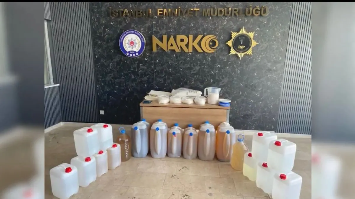 İstanbul’da uyuşturucu operasyonu! 207 kilo metamfetamin, 98 kilo kimyasal madde ele geçirildi: 2 şüpheli gözaltında