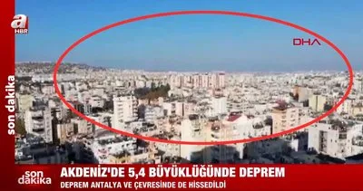 SON DAKİKA! Antalya’da 5,2 büyüklüğünde deprem! Antalya’dan deprem sonrası ilk görüntüler... | Video
