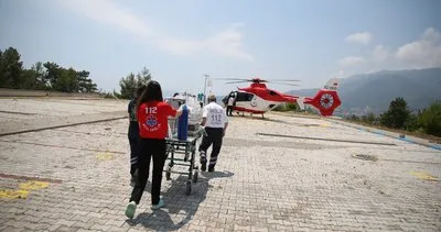 Erken doğan bebek, ambulans helikopterle sevk edildi #antalya