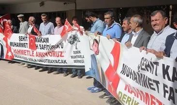 Kaymakam Safitürk’ü şehit eden saldırganlar protesto edildi