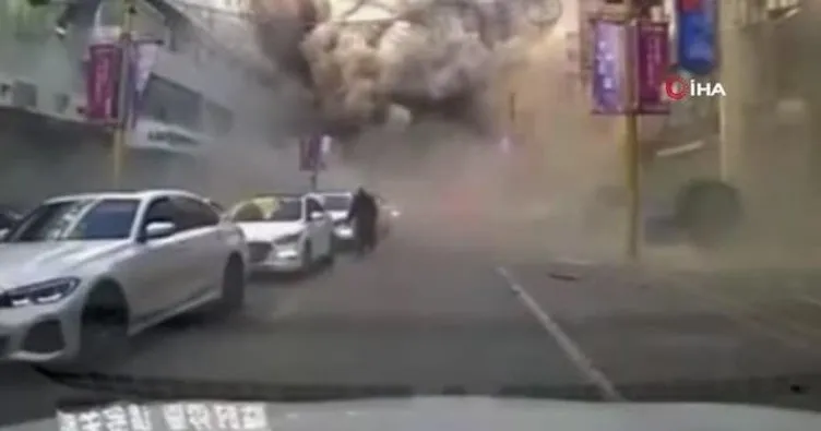 Çin’de korkunç patlama: Onlarca metre mesafedeki binalar ve araçlar hasar gördü