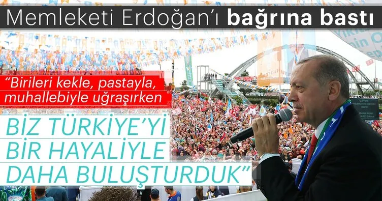 Cumhurbaşkanı Erdoğan Rize’de müjdeyi verdi