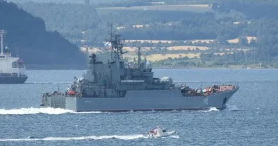 Rus savaş gemisi ’Novocherkassk’, Çanakkale Boğazı’ndan geçti