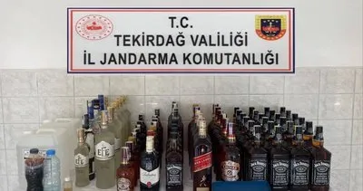 Jandarmadan kaçak içki baskını