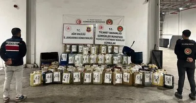 Ağrı’da yolcu otobüsünde 1 ton 167 kilogram sıvı metamfetamin ele geçirildi #agri